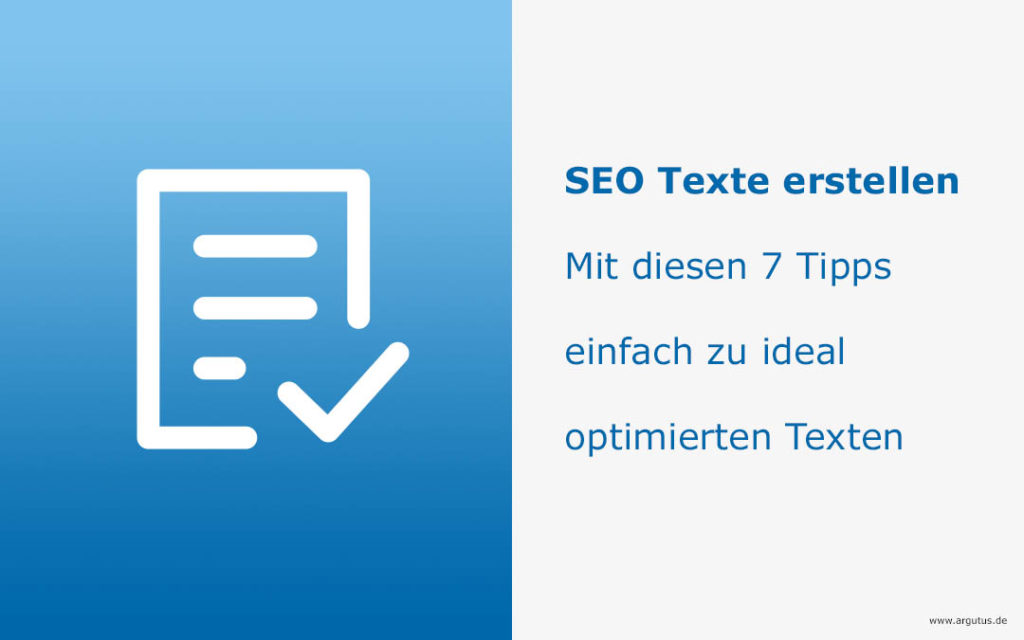 Contentgrafik SEO Texte erstellen